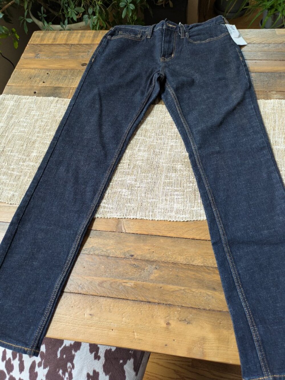 NWT Men's Old Navy slim fit dark blue jeans size 30x32 #480 - Picture 2 of 4